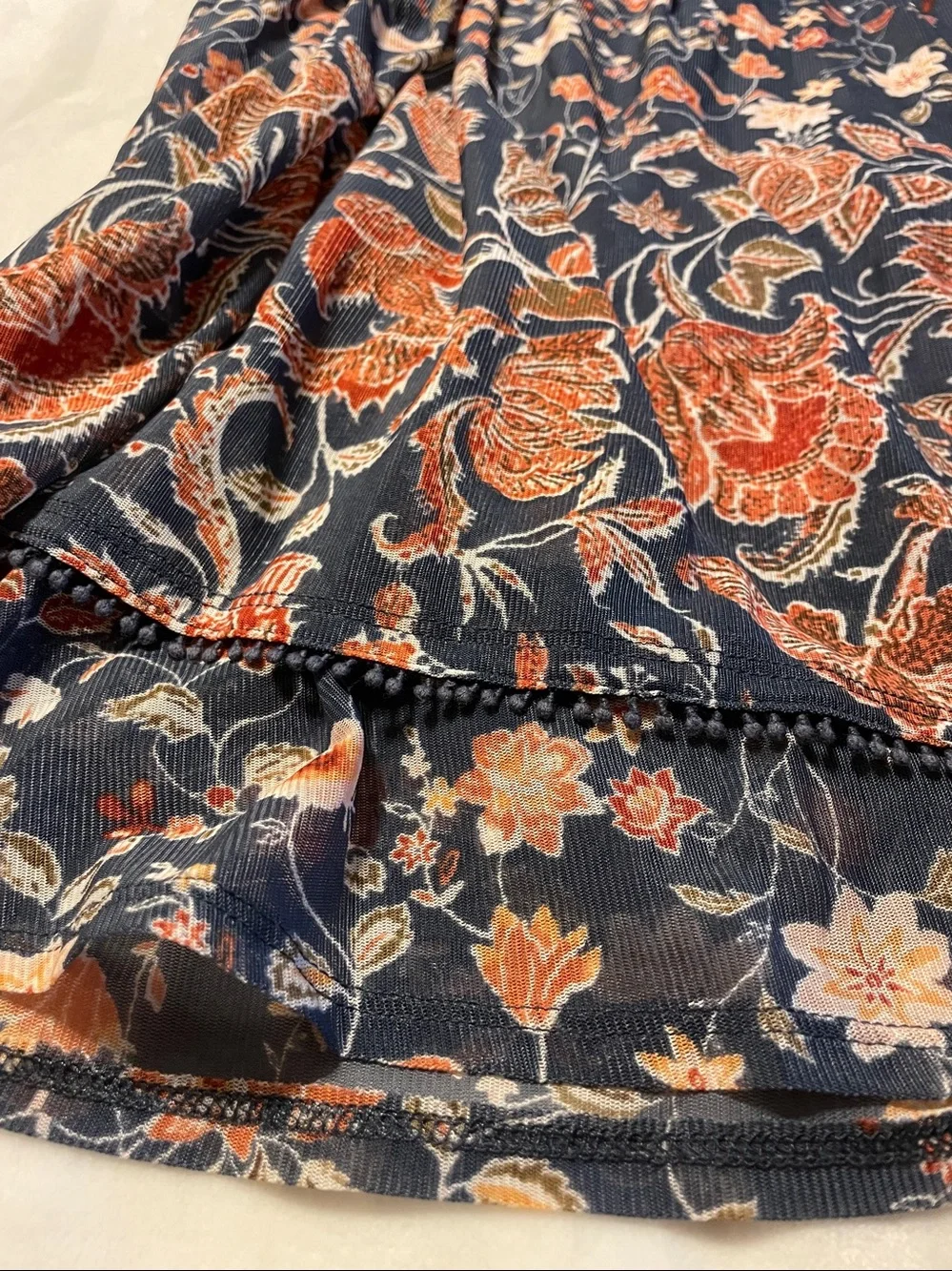 Knox Rose Navy Floral Top - Picture 2 of 10